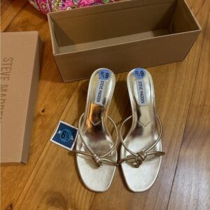 Steve Madden Metallic Gold Women's Sandals